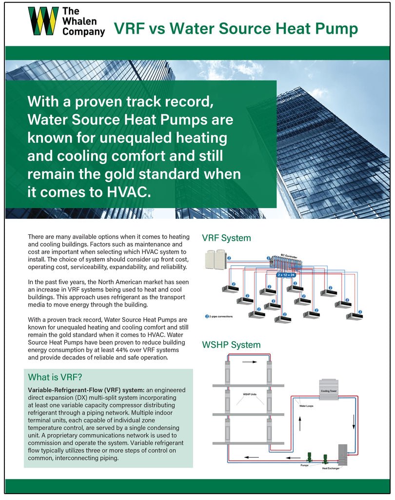 VRF vs. Water Source Heat Pump Brochure (25 pack)