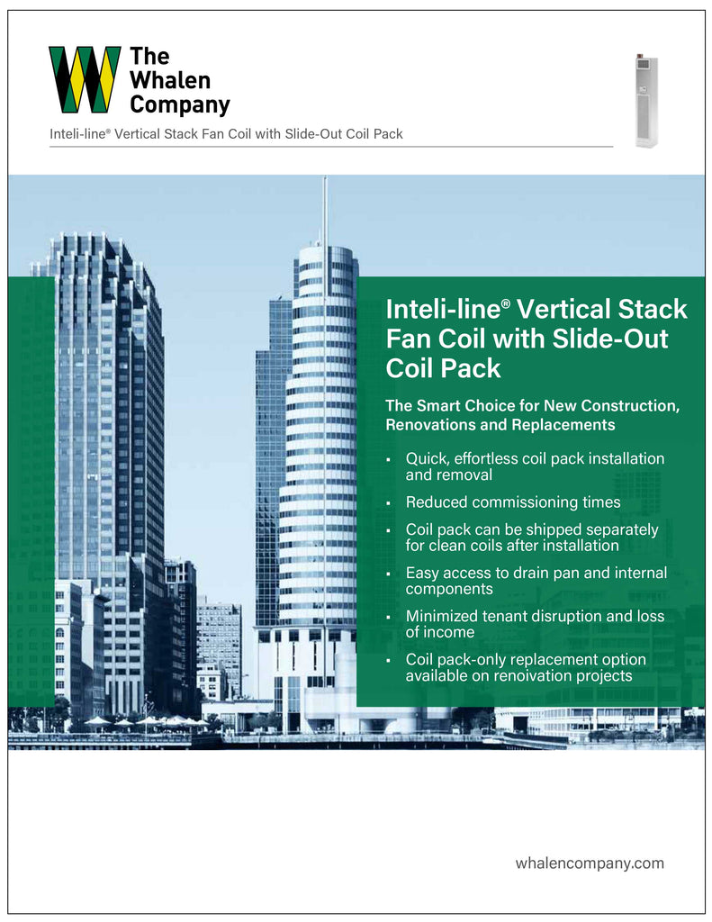 Inteli-line® Vertical Stack Fan Coil Unit with Slide Out Coil Pack Brochure (25 pack)