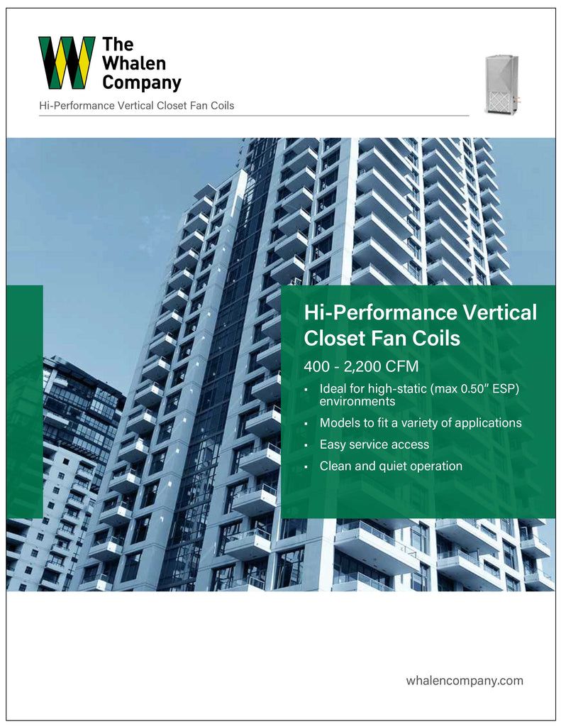 Hi-Performance Vertical Closet Fan Coil Brochure (25 pack)